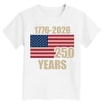 thumbnail image 5 of mgoYE 250th Anniversary Flag Tee Boys Girls Boys USA Patriotic T Shirt 250th Anniversary USA Tshirt 4th of July Shirts American Flag Tee Tops(White,13-14Years), 5 of 5