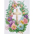 thumbnail image 1 of Kit Crucifijo Con Forma Especial Parcial DIY 5D 30x40cm, 1 of 9