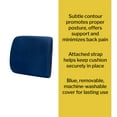 thumbnail image 2 of McKesson Foam Lumbar Support Seat Cushion, Blue, 300-lb Weight Capacity, 1 Ct, 2 of 5