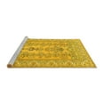 thumbnail image 2 of Ahgly Company Machine Washable Indoor Rectangle Persian Yellow Traditional Area Rugs, 7' x 10', 2 of 4