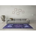 thumbnail image 3 of Ahgly Company Indoor Square Persian Blue Traditional Area Rugs, 8' Square, 3 of 4