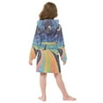 thumbnail image 6 of BZSMCE Bathrobes Belt Hooded Moonlit Rainbow Journey Creative Pattern, 6 of 8