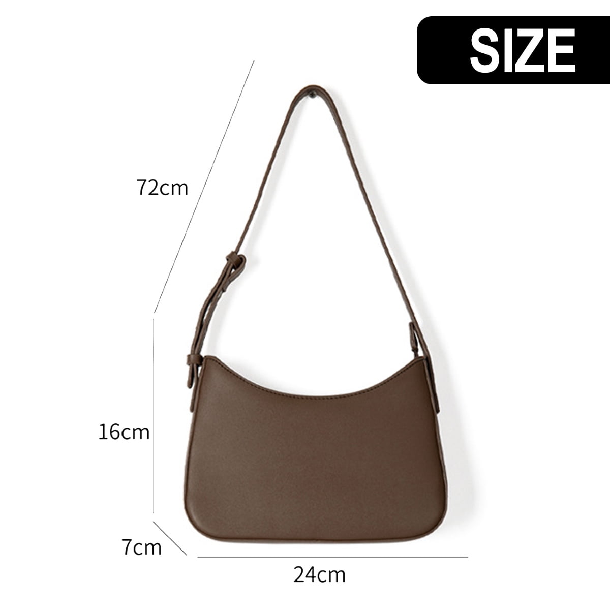 ショルダーバッグ・ポシェット Small Soft Napa Croissant Shoulder Bag Black BG0003LL095BK99 CHARLES & KEITH ストラクチャーボクシー ショルダーバッグ