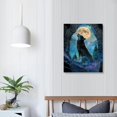 thumbnail image 2 of FCXZI Wolf Moon Forest Canvas Wall Art Decor for Home Living Room Bathroom Office, Perfect Gift for Various Occasions, 12x16/16x20 Inches 16x20in, 2 of 5