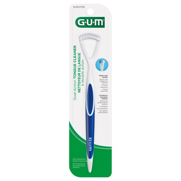 GUM Dual Action Tongue Cleaner