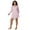 Pink Sail Trees, variant on Women’s Even Cozier Jersey 34” Long Sleeve Henley Sleepshirt, Sizes XS-4X