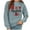 Blue, variant on WXLWZYWL Trendy Sweatshirts For Women 2023 Women'S Pullover Christmas Sweater Women'S Autumn And Winter Plush Printed Sweatshirt