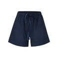thumbnail image 4 of Drawstring Elastic Waist Shorts, Casual Comfortable Shorts With Pockets For Summer, Women's Clothing, 4 of 4