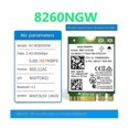 thumbnail image 2 of 8260 8260NGW WiFi Card+2XAntenna 2.4G/5Ghz 867M Bluetooth 4.2 NGFF M.2 WiFi Wireless Card Module fo, 2 of 5