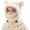 One Size-Beige, variant on Kids Fleece Ski Balaclava Boys Girls Winter Beanie Hat with Scarf and Mask Windproof Warm Adjustable Drawstring Hats,One Size-Purple