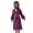 Purple, variant on WOYY Big Girls Solid Color Lantern Sleeve Abaya Robe Dress with Hijab, Sizes 9-10