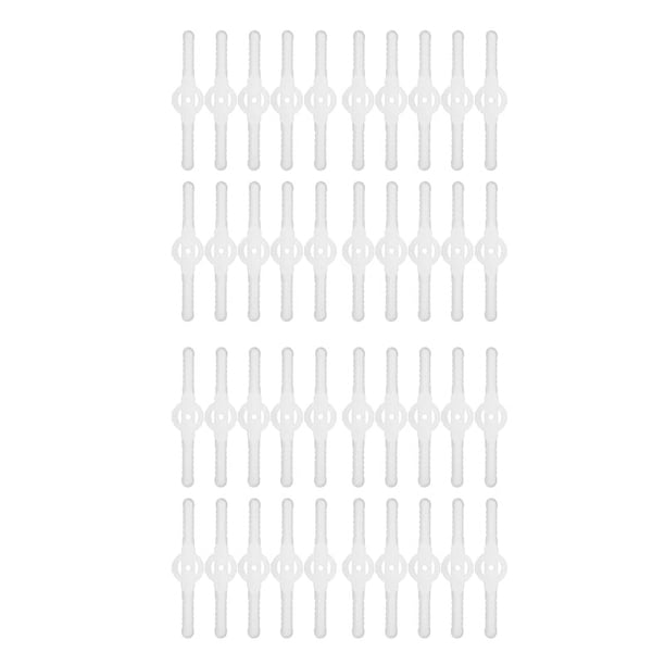 40 Piezas Cuchillas de Plástico para Cortadora de Césped, Accesorios para Cortadora de Césped