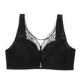 thumbnail image 4 of Sngxgn Bras for Women Full Coverage, Unlined Lace Underwire Bra for Breasts(Black,38D), 4 of 4