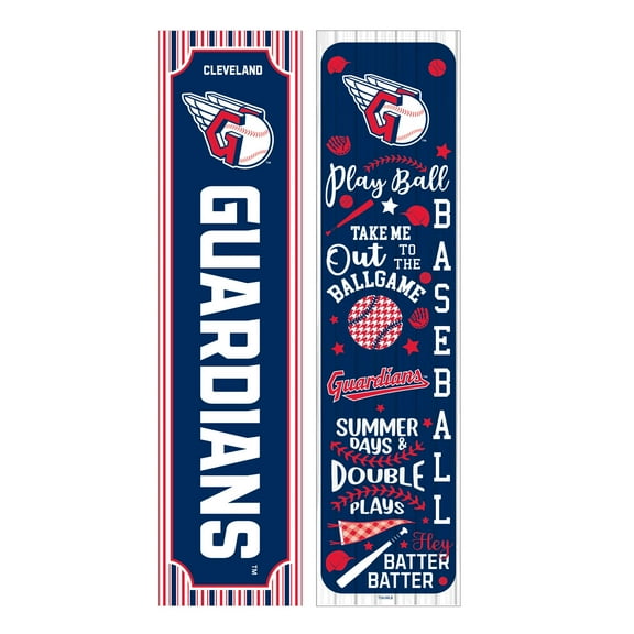 Cleveland Guardians 47" Double-Sided Spring Seasonal Porch Leaner Sign