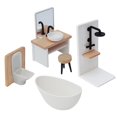 thumbnail image 2 of Juego de baño para casa de muñecas de 5 piezas, escala 1:12, muebles en miniatura, regalo de cumpleaños para niños, cuarto de ducha, juguetes de, 2 of 9