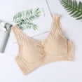 thumbnail image 4 of Qertyioot Women's Solid Color Comfortable Hollow Out Bra Underwear, 4 of 5