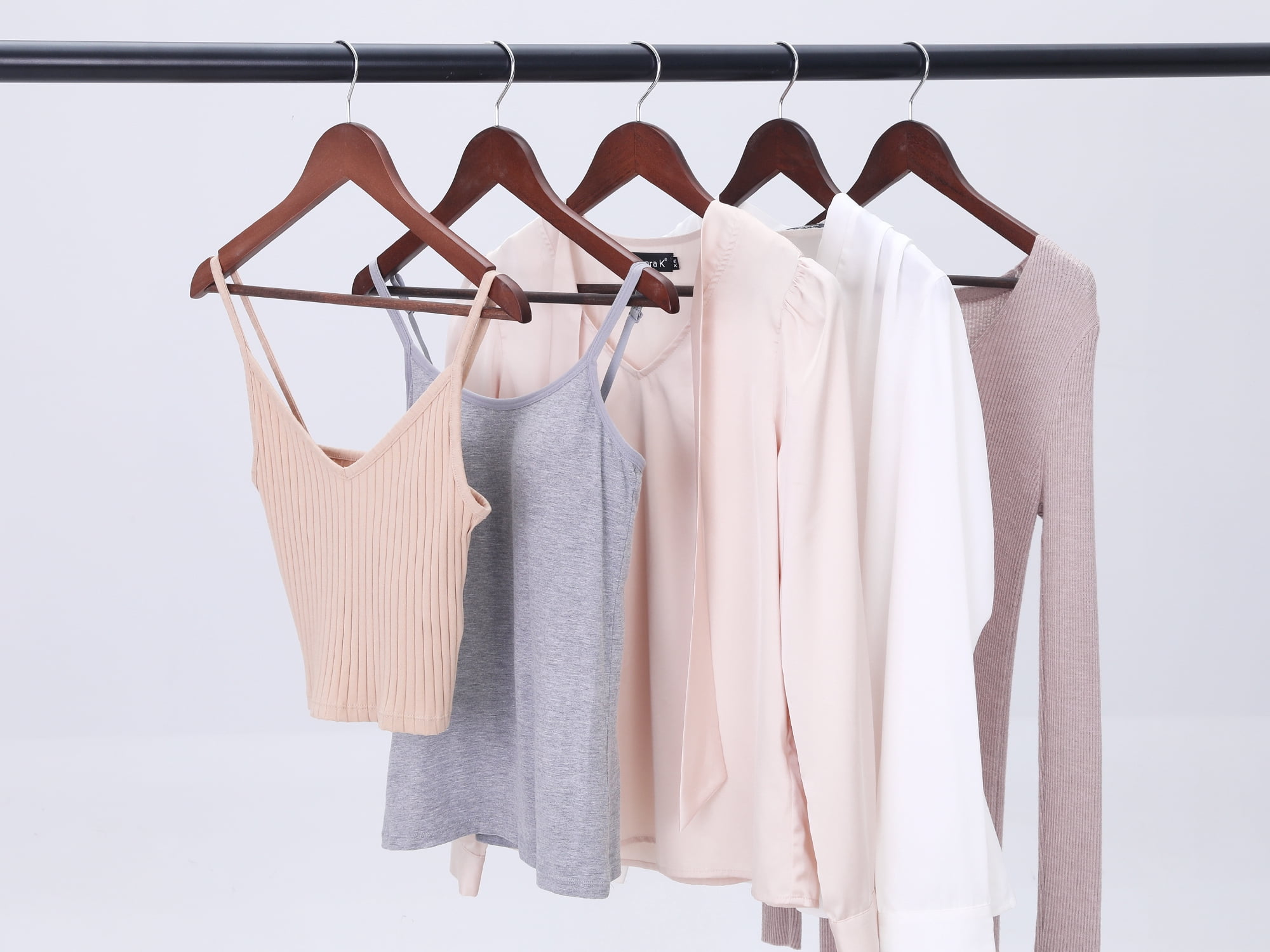 Unique Bargains Wood Non-Slip Hangers Clothes Hangers for Closet 10 Packs Brown