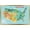 Gold Framed Version, variant on Geography - USA Map Landmarks And Icons 26 Wall Poster, 14.725" x 22.375"
