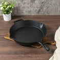 thumbnail image 4 of Mainstays 12 Inch Non-Stick Cast Iron Frying Pan with Ergonomic Handle, Black, 4 of 9