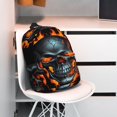 thumbnail image 3 of Lukts Flame Metal Skull Pattern 15 Inch Student Backpack, Waterproof Laptop Backpack with Adjustable Shoulder Straps, Lightweight Travel, Campus Backpack, Unisex, 3 of 6