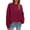 19# Wine, variant on Crew Neck Sweatshirts Women Fall Oversized Crewneck Sweatshirt Vintage Fleece Pullover Loose Fit Cute Y2K Hoodie Royal Blue S