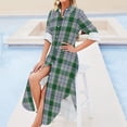 thumbnail image 4 of Clan Robe Chemise à Manches Longues Tartan Vêtements d'Été 2024 Nouveauté Robe Femme, 4 of 4