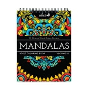 ColorIt Mandalas III Adult Coloring Book - 50 Single-Sided Designs, Thick Smooth Paper, Hardback Covers, Spiral Bound, USA Printed
