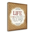thumbnail image 2 of Tangletown Art, 24 x 24 "Life is Better With a Dog " by Jennifer Pugh, Gallery W, 2 of 2