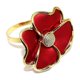 thumbnail image 1 of Flower Napkin Rings, Elegant Napkin Holders for Paper Napkins and Table Cloths Set of 6, B, 1 of 5