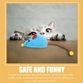 thumbnail image 4 of 1 juego de juguetes para gatos con forma de ratón, túnel interactivo para gatos pequeños, para esconderse, 4 of 6