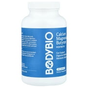 BodyBio Calcium Magnesium Butyrate, 250 Capsules
