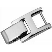 Silver Stainless Steel FOLD Over Clasp Womens Watch Bracelet Extender Link 16mm Wide/Tongue is 8MM Wide/Measure Your Item