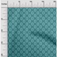 thumbnail image 2 of oneOone Rayon Dark Teal Green Fabric Asian Block Sewing Craft Projects Fabric Prints By Yard 56 Inch Wide, 2 of 4