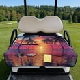 thumbnail image 2 of Yuyamidu Coconut Tree Golf Cart Seat Covers with Pockets Seaside Golf Cart Seat Towel Blanket Soft Travel Sports Golf Cart Seat Cover for Most 2-Seats Club Cars Carts Accessories, 2 of 8