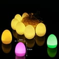 thumbnail image 5 of 12Pcs Easter Eggs Lights LED Glowing Flickering High Brightness Warm Light Plastic Bottom Switch Easter Party Home Night Lamps Decoration Supplies, 5 of 6
