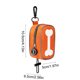 thumbnail image 3 of Dispensador de bolsas de desechos para mascotas - Portabolsas portátiles para cacas de perro - Negro/Naranja/Azul - 4,13x2,56x1,97 in - Bolsa de almacenamiento de poliéster para paseos y uso al aire, 3 of 6