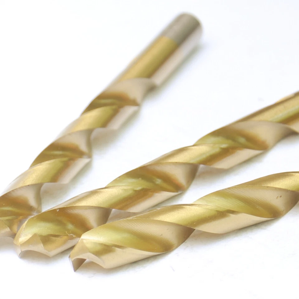 PRIME - Drillforce 5Pcs 1/2" Titanium Drill Bits Set Hss Metal Woodworking Drill Bit