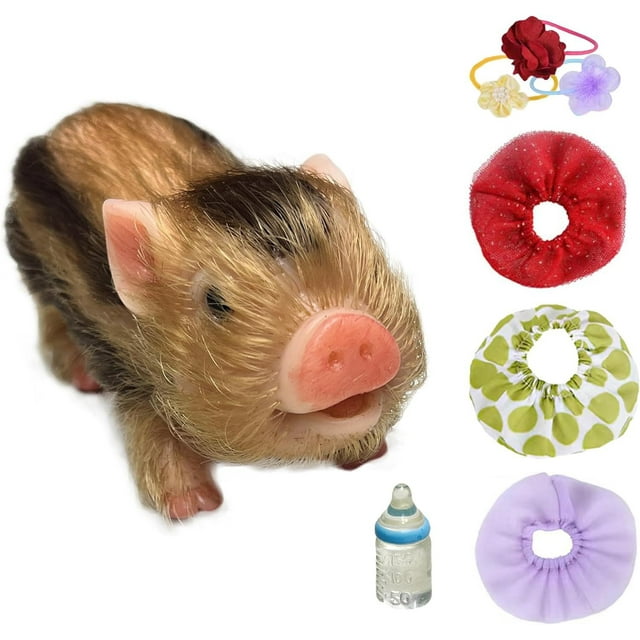 Xihbxyly Mini Cerdito, Juguete Realista para Recién Nacidos, Material Suave, Regalo de Navidad, Educación Preescolar, Adorable Compañero Cerdito.