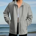 thumbnail image 6 of Stand Collar Women's Long Jacket Wind Resistant Button Front Hooded Coat for Outdoor, 6 of 7
