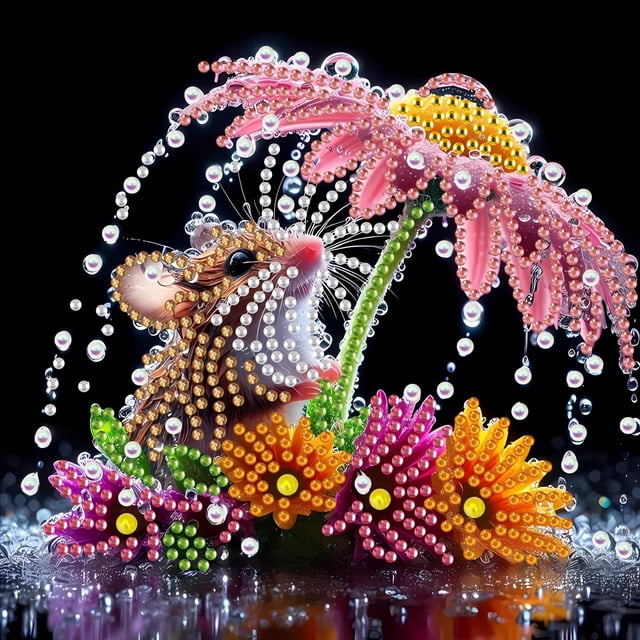 Nuevo set de pintura con diamantes 5D irregulares, set de pintura con diamantes para adultos, set de pintura con diamantes de cristal sin marco de 15×20 pulgadas (40×50 cm).