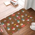thumbnail image 5 of Balery cute gnome Pumpkin Doormat, Durable Flannel Fabric, Waterproof Stain and Fade Resistant, Low Profile,Indoor Outdoor Door Mats, Easy Clean Patio Entrance Mat, 16x24in, 5 of 9