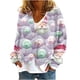 thumbnail image 2 of Puntoco Chaqueta Tipo Cárdigan Informal Con Botones Y Estampado Navideño Para Mujer, 2 of 5