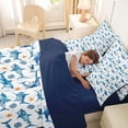 thumbnail image 4 of Erosebridal Cartoon Marine Shark Twin Bedding Sets 7-Piece For Kids Children,Kawaii Ocean Animal Bedding Comforter Set For Boys Girls,Navy Blue Reversible, 4 of 6