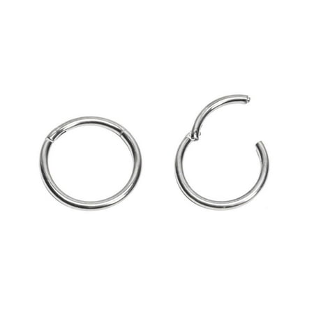 Cartilage Eyebrow Piercing Ring - 100% Titanium 16ga Perfect For Rook, Nose,