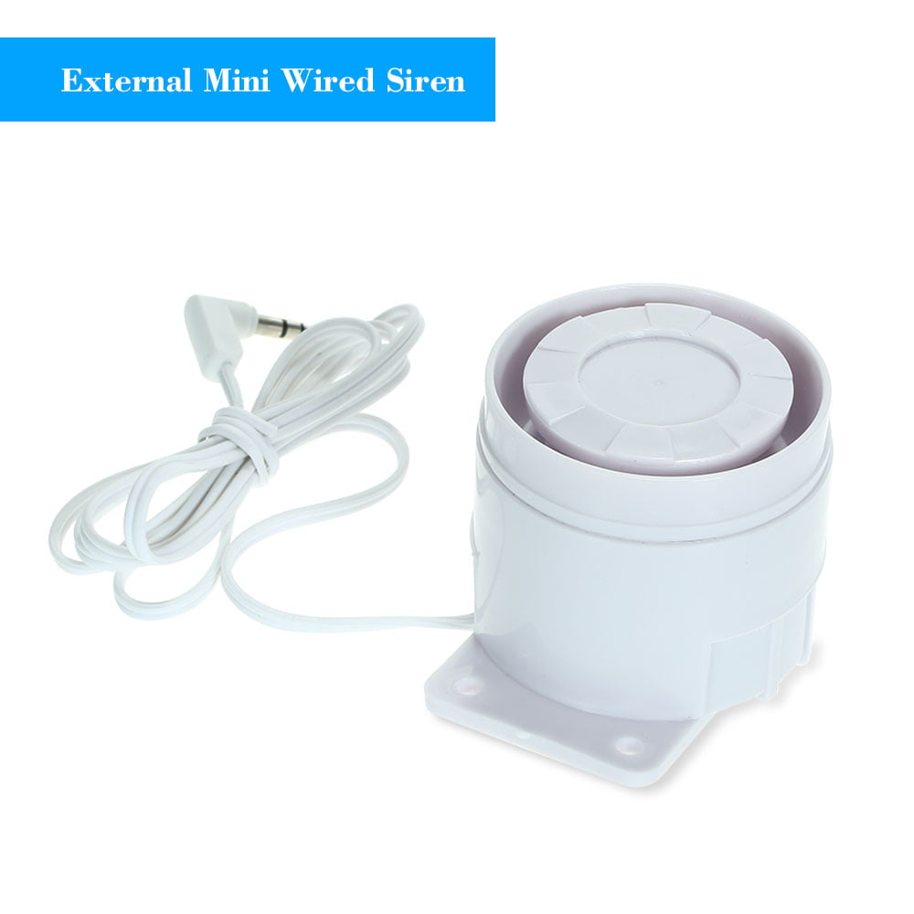 433MHz 110 dB Mini Wired Siren Prompt Alert Alarm for Security Alarm System Q3M1