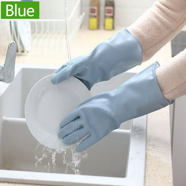 LSLJS Household Cleaning Gloves, Reusable Dishwashing Cleaning Gloves, Food Grade Non-Slip Household Kitchen Gloves (Pack Of 1Pairs) Household Cleaning Tools