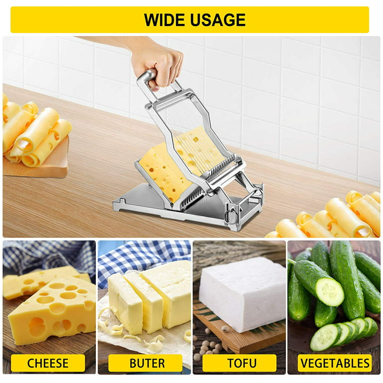 Commercial Cheese Slicer 1cm 2cm Stainless Steel Wire Kitchen Cutting Tool