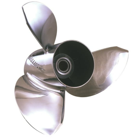 Michigan Wheel 953524 Ballistic XL A-Series 3-Blade Stainless Steel Propeller - RH, 14-3/4" Diameter x 24" Pitch