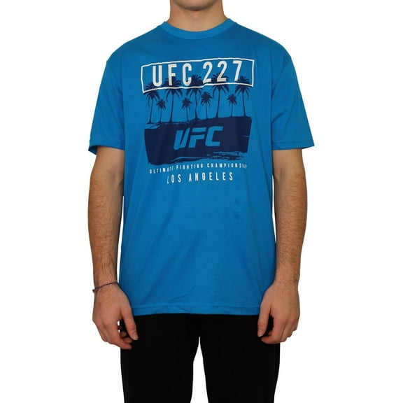 UFC Mens 227 Los Angeles Graphic T-Shirt, Blue, X-Large