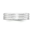 thumbnail image 3 of Auriga Fine Jewelry 925 Sterling Silver 6mm Polished Wedding Band Ring Size 11.5 for Men, 3 of 6